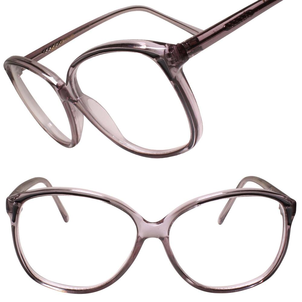 Classic Vintage Retro Old Fashioned Oversized Square Gray Clear Lens Eye Glasses